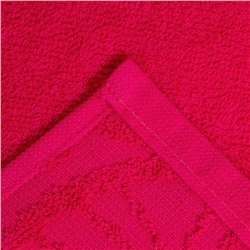 Полотенце махровое банное "Волна", размер 70х130 см, 300 г/м2, цвет малина