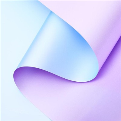 Пленка для цветов «Двухцветная» васильковый, лаванда, 0.58×10 м