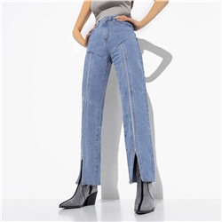 Джинсы с разрезами на молнии по всей длине, Bergamo (blue)