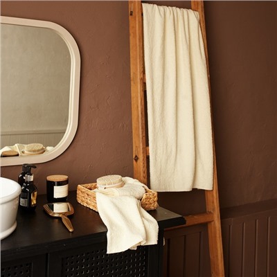 Полотенце махровое «Экономь и Я», 70×140 см, 100% хлопок, 320 г/м², молочное