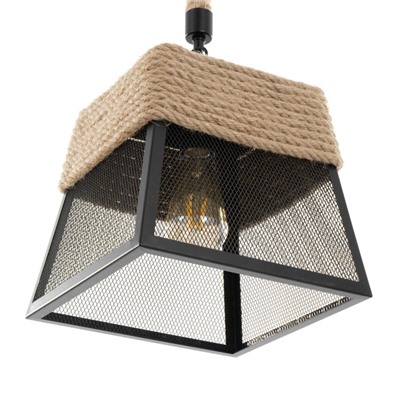 Светильник BayerLux «Куб» 1хЕ27 40 Вт черный 25×25×53 см