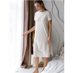 Платье из премиального хлопка с авторским принтом