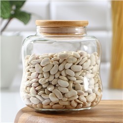 Банка стеклянная для сыпучих продуктов «Эко. Изгиб», 700 мл, 10.5×11.5 см