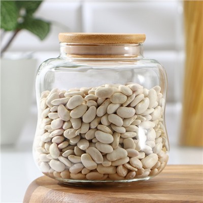 Банка стеклянная для сыпучих продуктов «Эко. Изгиб», 700 мл, 10.5×11.5 см