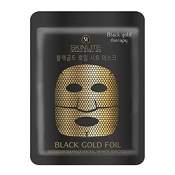 Маска для лица SKINLITE Фольгированная «ЧЕРНОЕ ЗОЛОТО», SL-612