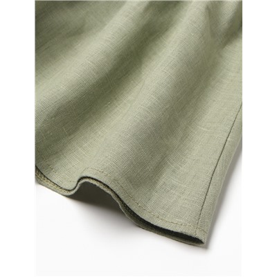 Платье для девочки «Крошка Я» Linen, рост 68-74 см, зелёное