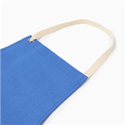 Фартук кухонный «Этель» Freedom, 60×70 см, лён 61%, хлопок 39%, 500 г/м², синий