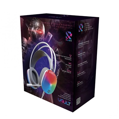 Компьютерная гарнитура Smart Buy VAULT RGB-подсветка (SBHG-9780) (white)