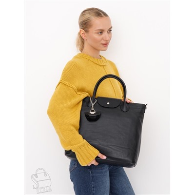 Сумка женская кожаная 1006LP black  Polina&Eiterou