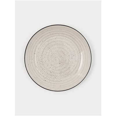 Набор тарелок Доляна Nature, 4 шт., d=19 см, керамика, бежевые