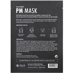 Meg Cosmetics, Good Night PM Mask, 1 Sheet, 0.91 fl oz (27 ml)