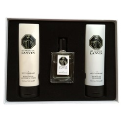 LANVIN VETYVER BLANC edt 50ml + 100ml b/l + 100ml sh/g