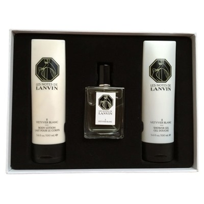 LANVIN VETYVER BLANC edt 50ml + 100ml b/l + 100ml sh/g