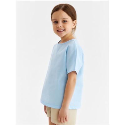 Футболка детская MINAKU, голубая, рост 164 см