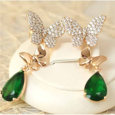 Серьги-гвоздики позолота  H01-13688