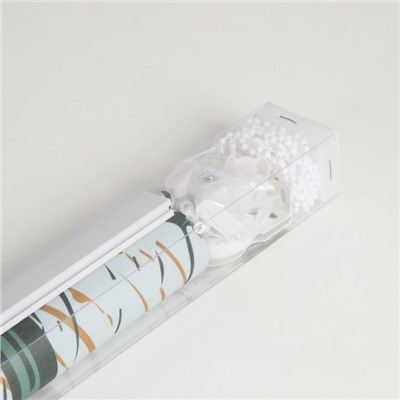 Штора рулонная 3D «Тэнз», 60×200 см (с учётом креплений 3.5 см), блэкаут