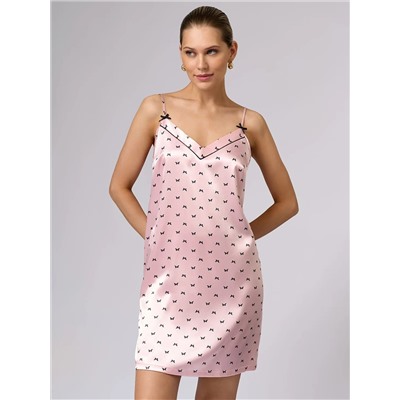 Omsa Сорочка OmD 0109D PINK LOVE Сорочка принт. жен. (на узких бретелях укороченная), PL