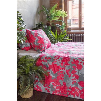 КПБ семейный перкаль Унисон (70х70) рис. 24466-1/27011-2 Floral Chic книжка