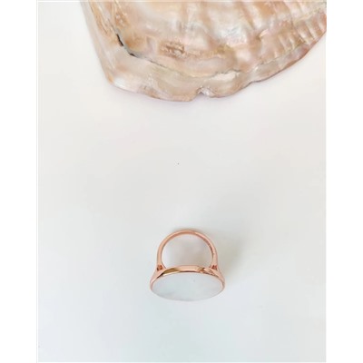 Кольцо с натуральным перламутром