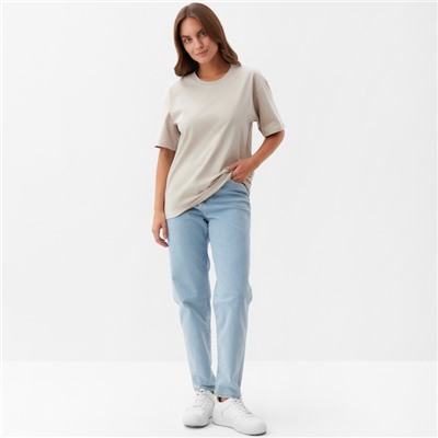 Футболка женская KAFTAN: Basic line, бежевая, размер 40-42