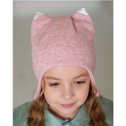D 5029 Шапка с ушками флис (56-58)
