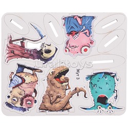 Игровой набор "Жутики" (дерево) крафтовая коробка