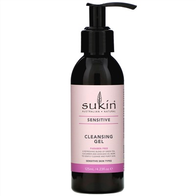Sukin, Cleansing Gel, Sensitive, 4.23 fl oz (125 ml)