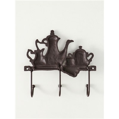 Настенные крючки декоративные «Чаепитие», чугун, 18×20×5.5 см
