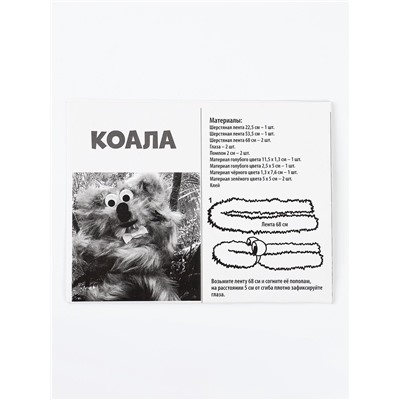 Набор для творчества: создание игрушки и раскраска «Коала и друзья»