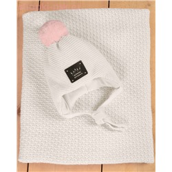 Снеж Girl Комплект для девочки (шапка+плед) (42-46)