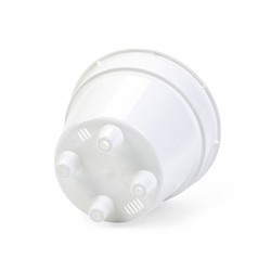 Кашпо со вставкой «Порто», 3.5 л, d=20 см, h=19 см, пластик, белое