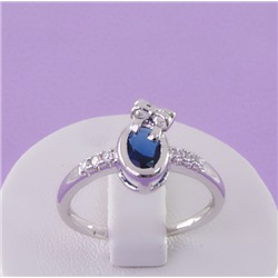 Кольцо родий H01-1836р  размер 17,5 18