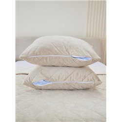 Набор покрывало и чехлы на подушку - Кристалл, цвет кремовый