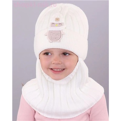 01-11-H Балаклава-шлем для девочки (46-50)