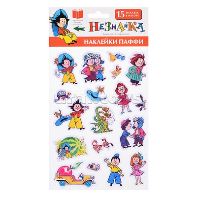 Набор для декорирования. Наклейки Паффи. Незнайка