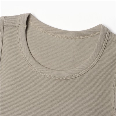 Топ в рубчик женский MIST, onesize, бежевый