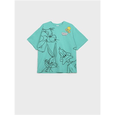 Фуфайка трикотажная для девочек (футболка)