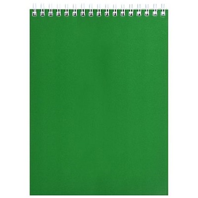 Блокнот на спирали А5 50л клетка "ЗЕЛЕНЫЙ" LTMNBA5-50 LITE