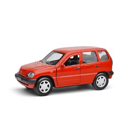 Машина металл LADA NIVA 12 см, (двери, багаж, красный)инерц., в коробке