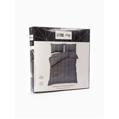 Постельное бельё 2-спальное LoveLife Tufting Орнамент, микрофибра