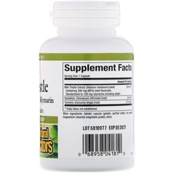 Natural Factors, Herbal Factors, расторопша, 250 мг, 90 капсул