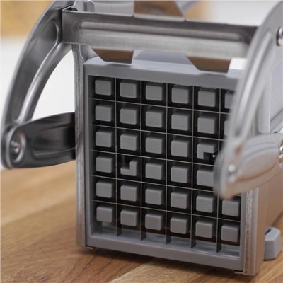 Пресс для нарезки овощей Steel, нержавеющая сталь, 2 лезвия, серебристый