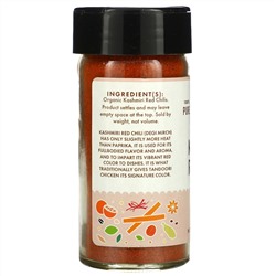 Pure Indian Foods, 100% Pure, Organic Kashmiri Red Chili, Ground, 2.3 oz (65 g)