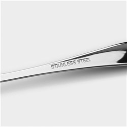 Ложка столовая «Милано», длина 18.5 см, нержавеющая сталь, серебристая