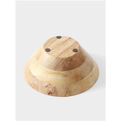 Салатник «Васильки», 25×25×10 см, дерево манго