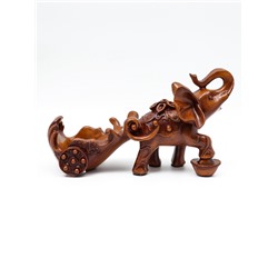 Подставка под бутылку TAKE IT EASY «Слон», полистоун под дерево, 34×13×20 см