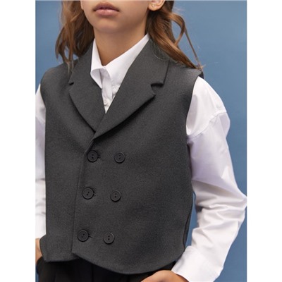 Жилет детский Amarobaby Study Smart, рост 128 см, цвет серый