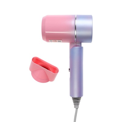 Фен LF-23, 800 Вт, 2 скорости, складная ручка, розово-сиреневый