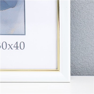 Фоторамка для фото 30×40 см Keep memories «Офисная», пластик, белый, (пластик)