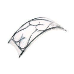 Арка садовая, 230×125×36.5 см, для вьющихся растений, металлическая, зелёная